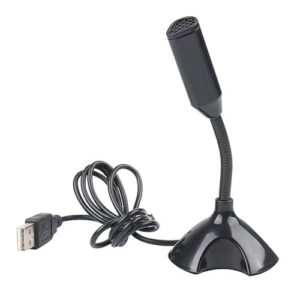 USB Condenser Microphone | Plug & Play Desktop Mic with Noise Reduction Audio for PC and Laptop | Ideal for Recording