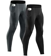 Niksa Compression Shorts Men, 1Pack Gym Running Shorts with Pockets Sports Anti Chafing Underwear...