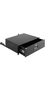 Tecmojo 3U Rack Drawer,Rack Mount Drawer for 19in Network Equipment/Server/AV Rack or Cabinet Enc...