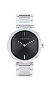 Calvin Klein Analogue Quartz Watch for Women Sensation Collection with Stainless Steel or Leather Bracelets