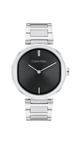 Calvin Klein Analogue Quartz Watch for Women Sensation Collection with Stainless Steel or Leather Bracelets
