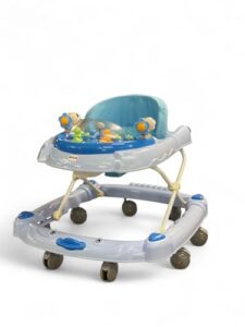 RYDR Baby Walker Bouncer First Steps Push Along Activity Music Ride On Car Melody UK (Blue)