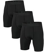 Niksa 1 or 3 Pack Mens Compression Shorts Gym Running Sports Underwear Base Layer Shorts Sports U...