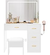 Chest of Drawers - Dresser for Bedroom with 8 Drawers - Wide Storage Organizer Unit for Bedroom L...