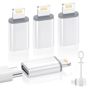 MoKo USB C to Lightning Adapter 4 Pack