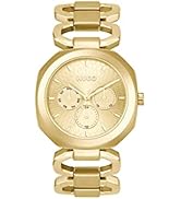 HUGO Analogue Quartz Watch for Women with Carnation Gold Colored Stainless Steel mesh Bracelet - ...