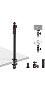 NEEWER Camera Desk Mount with Holder & 360° Ball Head, 17