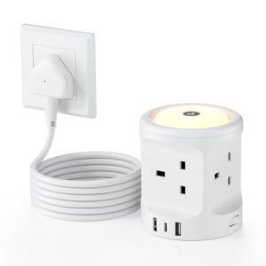 Cube Extension Lead with 3 USB Slots and Night Light