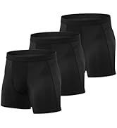 Niksa 1 or 2 or 3 Pack Mens Sports Underwear Gym Running Boxers Shorts Trunks,Black