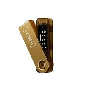 Ledger Nano S Plus: the perfect entry-level hardware wallet to securely manage all your crypto and NFTs. (Gold)