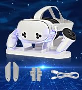 Baomaeyea Design Charging Dock Compatible with Meta Quest 3S/Quest 3 Accessories,RGB Charging Ver...