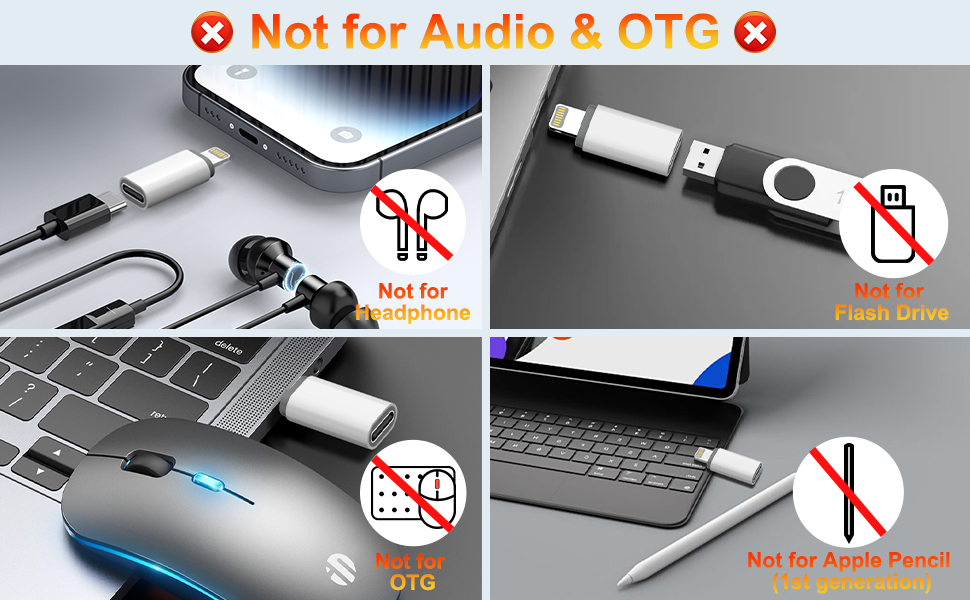 usb c female to lightning male adapter