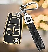FT FUNTOR for Fiat Key fob Cover,3-button Silicone Keycase,360 Degree Car Key Case Protector with...