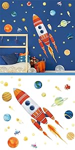 Rocket Space Wall Stickers