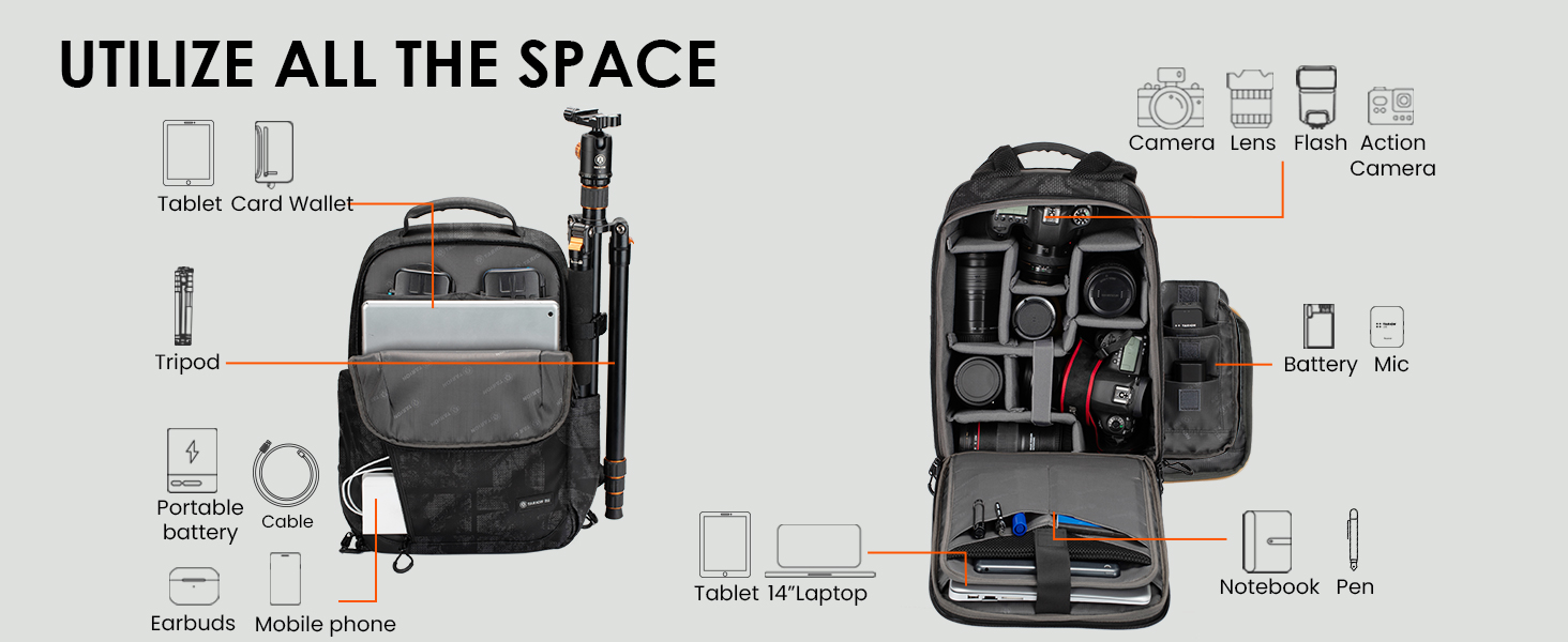 outdoor camera backpack