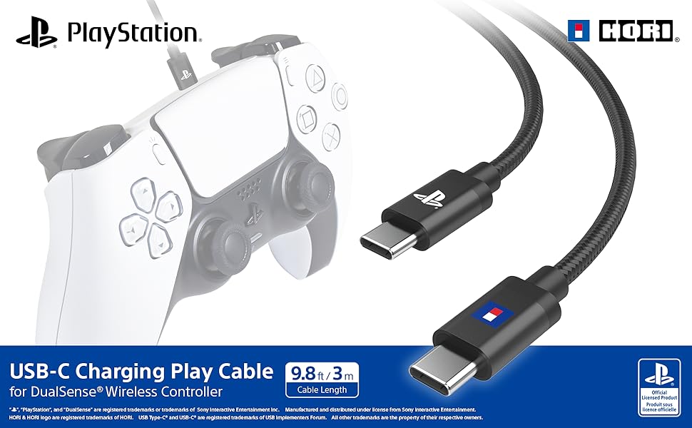HORI USB-C Charging Play Cable