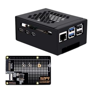 GeeekPi Metal Case with N07 M.2 NVMe SSD Pip PCIe Peripheral Board Bottom for Raspberry Pi 5