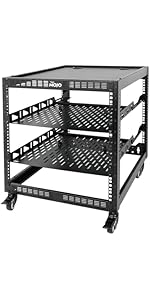 Tecmojo12U Open Frame Network Rack for Servers & AV Gear,Server Rack Floor Standing or Wall Mount...