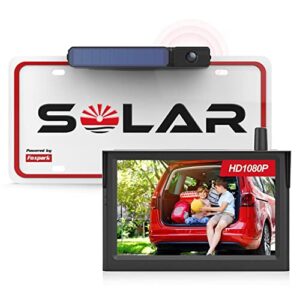 Foxpark Solar Wireless Reversing Camera 3 Mins Easy Installation 1080P Reverse Camera Kit