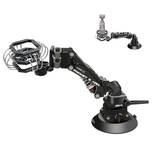 Came-TV Camera Suction Cup Mount with Vibration Isolator for DJI Osmo Pocket 3