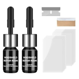 Soneat Windshield Chip Repair Kit Windshield Crack Repair Kit Windshield Repair Kit Nano Windshield Crack Repair Liquid Automotive (BLack1)