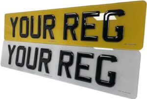 Premium Number Plates - PAIR OF 3D GEL Car Number Plates - Road Legal/MOT Compliant Registration Plates For Cars