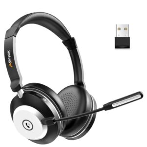 Wantek Wireless Headset with Mic for Work