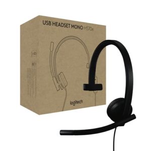Logitech H570e USB Headset With Microphone for PC and Mac