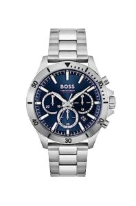 BOSS Chronograph Quartz Watch for men Collection Troper with Leather or Stainless Steel strap