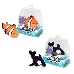 Zhu Zhu Pets | Zhu Zhu Aquarium Toy Fish Twin Pack - Finnegan & Flip | Interactive