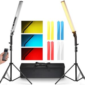 NEEWER Upgraded LED Video Light Stick & 2.4G Remote Kit