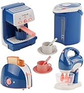 Toy Coffee Maker Set Kids Coffee Machine Toy with Kitchen Accessories Kids Kitchen Playset with R...