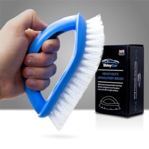 ShinyCar® UK: Heavy-Duty Interior Scrubbing Brush With Stiff Bristles & Strong Handle - Great For Cleaning Carpets