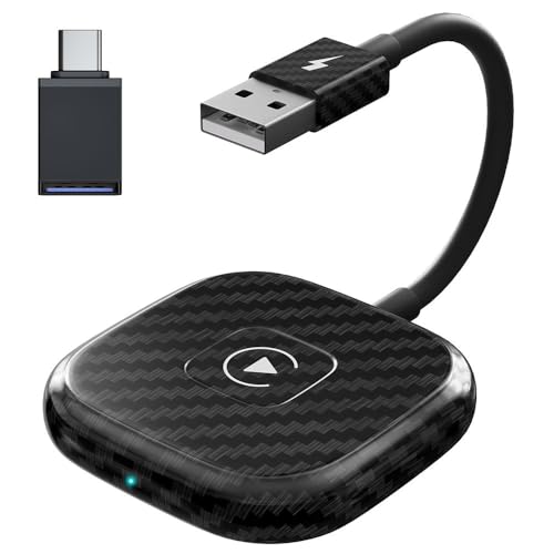 DashLink CarPlay Wireless Adapter For iPhone | 2024 Upgrade | Plug & Play | Converts Wired to Wireless CarPlay | For Cars from 2015 | Wireless CarPlay Adapter uk | Car Play Dongle