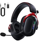 Gvyugke Wireless Gaming Headset, PS5 Gaming Headphones with Microphone for PC, PS5, PS4, 2.4GHz U...
