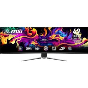 MSI MPG 491CQP QD-OLED 49 Inch DQHD Curved Gaming Monitor-5120x1440(32:9) Quantum Dot OLED Panel