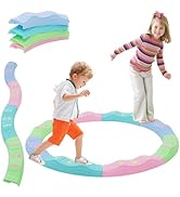 Maycoly Kids Balance Stepping Stones 5PCS Non-Slip River Stones Stackable Balance Blocks Toy Indo...