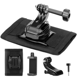 K&F Concept Backpack Strap Mount Shoulder Pad Holder for Gopro Hero 12 11 10 9 8 7 6 5 Action Camera