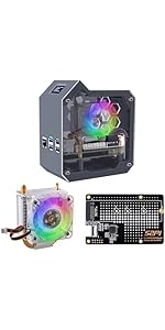 GeeekPi N07 Mini Tower NVMe NAS Kit for Raspberry Pi 5, with N07 M.2 NVMe SSD Pip PCIe Peripheral...