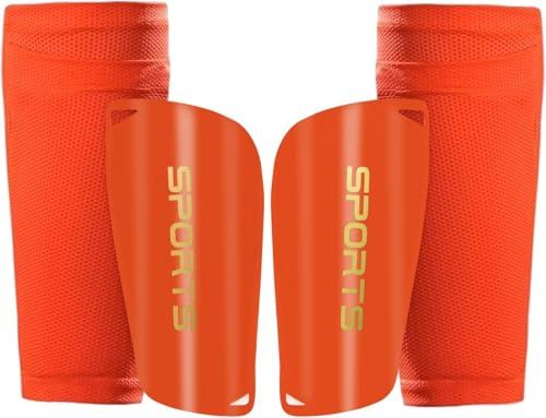 Shin Guards with Sleeves - Slip in Shin guards Soccer Shin Pads for Kids Youth - EVA Cushion Protection Reduce Shocks and Injuries