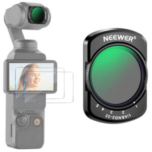 Neewer Variable ND2-32&1/4 Black Diffusion Effect Filter Compatible with DJI Osmo Pocket 3 Creator Combo Accessories