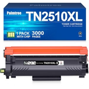 Palmtree TN2510XL TN2510 Toner TN 2510 TN-2510 Compatibile with Brother HL-L2400DWE HL-L2400DW HL-L2445DW DCP-L2627DWE MFC-L2800DW DCP-L2660DW DCP-L2665DW MFC-L2827DWXL MFC-L2860DWE MFC-L2835DW