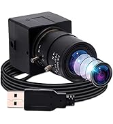 ELP 8 Megapixel Webcam with 2.8-12mm Varifocal Lens,USB Computer Web Camera,Wide Angle,Plug and P...