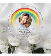 Pixie's Gifts Personalised Printed Photo Plaque - Heartwarming Memorial Tribute with Customisatio...
