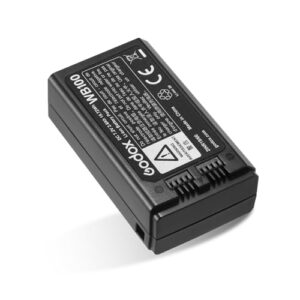 Godox WB100 AD100PRO Battery WB100 Battery 7.2V/2600mAh for Godox V1C V1N V1S V1F V1O V1P Round Flash