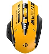 INPHIC Bluetooth Mouse, [Upgraded] Multi-Device Silent Rechargeable Bluetooth Wireless Mouse (Tri...