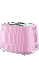 Russell Hobbs Eden 2 Slice Toaster (6 Browning settings, High lift feature, Frozen, reheat, cance...