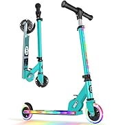 BELEEV V3 Scooter for Kids Ages 3-12, 2 Wheel Folding Scooters for Girl Boys with Light-Up Wheels...