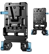 SIRUI 15mm Rail Support System with Arca Quick Release Plate, Camera Baseplate with Dual 15mm Rod...
