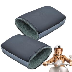 Motorcycle Handlebar Muffs - Handlebar Cover Gloves | Reflective Cold Weather Cycling Mittens